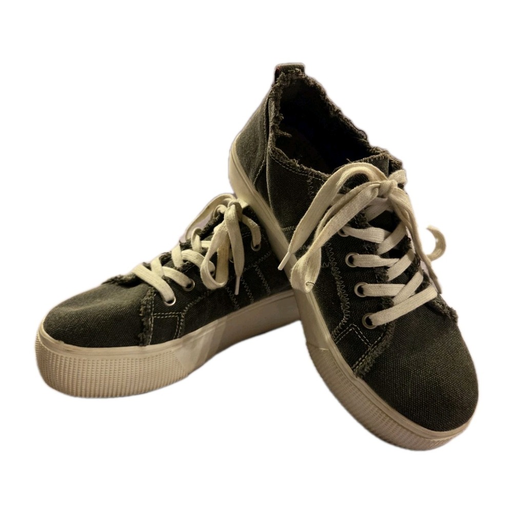 Jellypop Energy Dark Grey Platform Sneakers Lace‎ Up Women's Size 9M